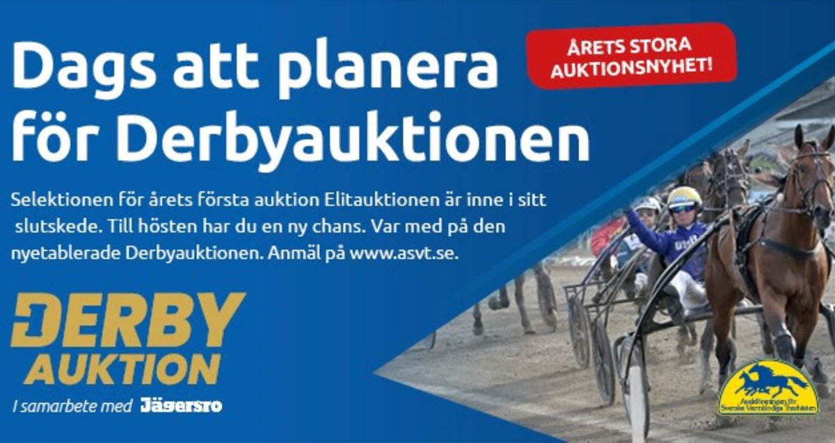 I höst så blir det nypremiär för Derbyauktionen!