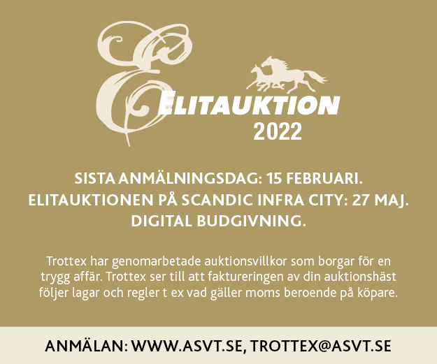 Vi närmar oss sista anmälningsdag till Elitauktionen!