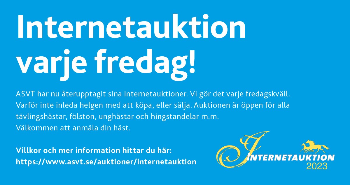 Vi närmar oss februari månads första Internetauktion!